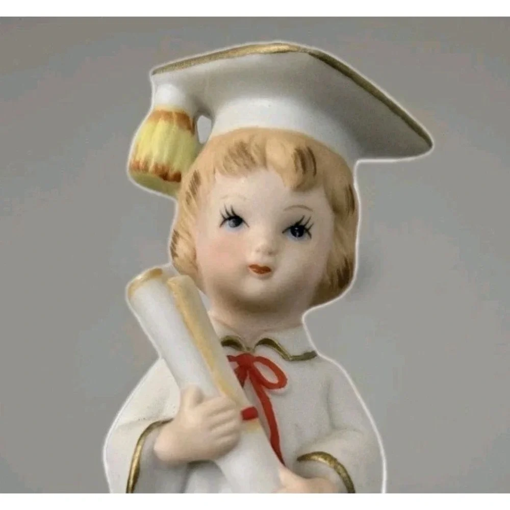 Lefton Girl‎ Graduate Figurine Or Cake Topper Graduation Gift
